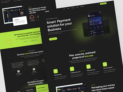 Onepay Smart Payment Dashboard Website bank business design digital finance figma finance fintech landing page money saas uiux web design