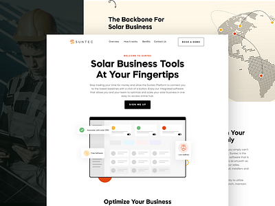 SUNTEC - Website design redesign solar solar home page solar website suntec website website design