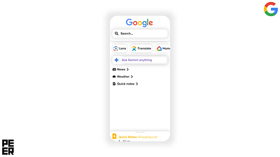 Google Mobile Homescreen Redesign design google homescreen mobile redesign ui ux