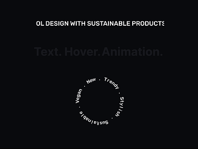 Motion Typography animation creativity hover animation interactive ui motion graphics spin animation