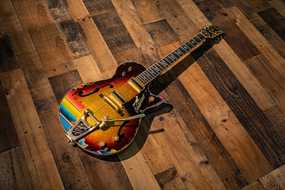 GRETSCH ROADRUNNER CUSTOM SHOP LOGO branding engraved gretsch guitars heavy relic identity logo roadrunner serape