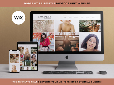 Wix Website Template for Portrait & Lifestyle Photographer aesthetic website modern website online portfolio photography website portfolio template portfolio website professional website responsive website website photographer wix photography portfolio wix photography website wix portfolio wix template wix website template