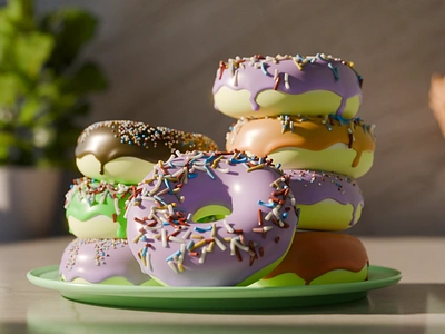 Donuts 3d 3dmodeling blender donut