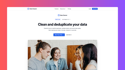 Data Cleaner: A Micro-SaaS By Me branding saas ui