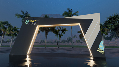 OUTLET MARKET EVENT 3d booth branding design event exehibition exhibition exterior illustration ui