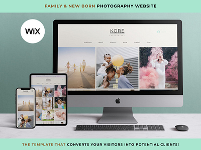 Wix Online Porfolio for Family & New Born Photographer aesthetic website booking website modern website online portfolio photo portfolio portfolio template portfolio website professional website responsive website website photographer wix portfolio wix template wix website template