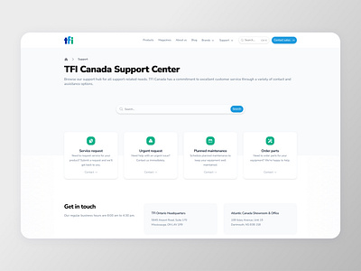 Corporate Support Hub Website Design commercial website corporate design landing page support design support landing page support section ui web design web development