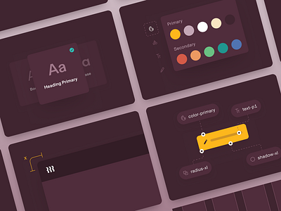 Design System thumbnails app branding design experience exploration illustration ui ux web