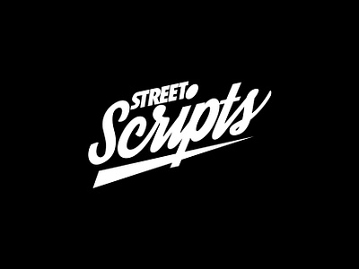 Street Scripts brand branding clothing brand logo logo design modern script streetwear streetwear brand streetwear font typography urban logo