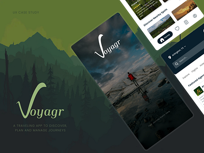 Voyagr - UX Case Study case study figma mobile app design mobile design travel app ui ui inspiration uiux ux ux case study