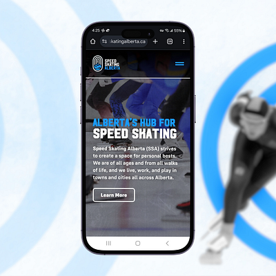 Speed Skating Alberta Website Design ui web design websitedeveloper