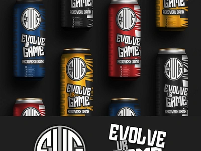 Evolve Ur Game can energy drink packaging product label