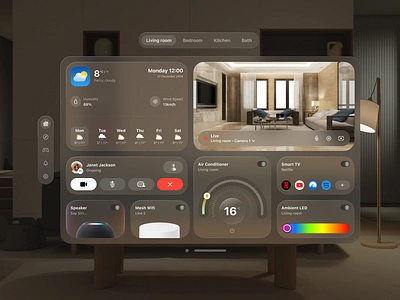 AR/VR Exploration - Smart Home 3d arvrxr figma smarthome uiux visual design