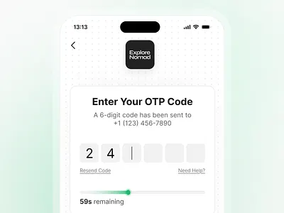 OTP SMS Screen dailyui otp otp bank otp screen otp ui