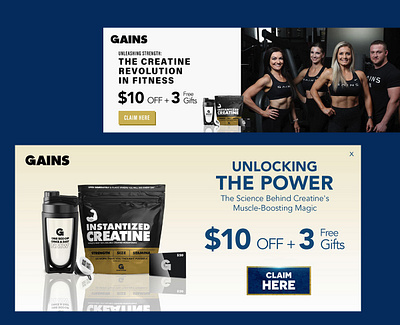 Static Ad for GAINS ads branding design graphic design staticad