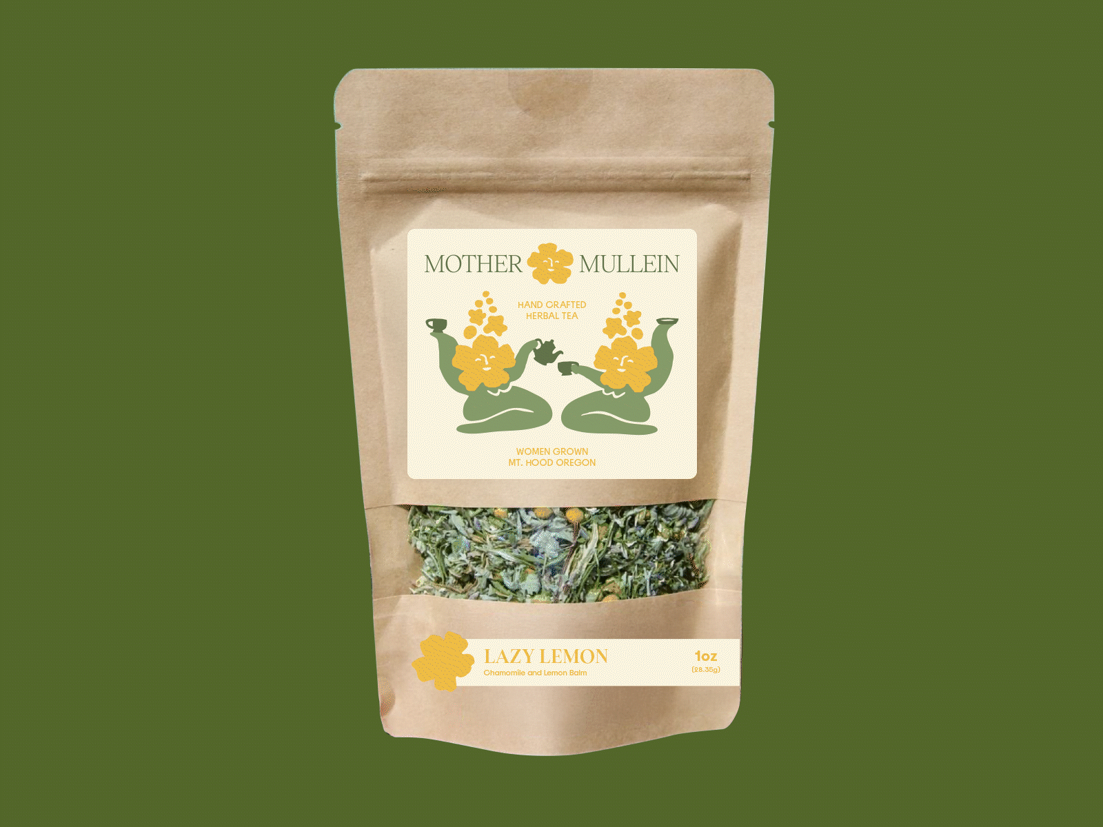 Mother Mullein Tea Packaging branding brew business cards client design design food and beverage design graphic design illustration logo packaging packaging design tea