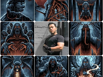 artvsartist2024 apparel artist artvsartist artvsartist2024 character clothing consistent dark darkart diggitalart digitalartist digitalillustration fanart halloween illustration illustrator merchendise monster nft poster