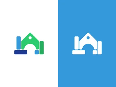 Toy Block (Home) Mark branding graphic design home homestead house icon logo logomark nonprofit play blocks visual design visual identity