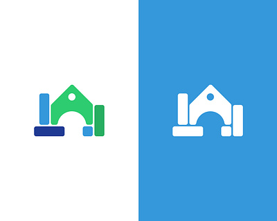 Toy Block (Home) Mark branding graphic design home homestead house icon logo logomark nonprofit play blocks visual design visual identity