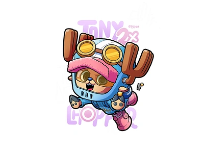 TONY TONY CHOPPER | Full Body Chibi | [OnePiece] animation anime branding chibi chopper cute design graphic graphic design illustration manga one piece sticker ui