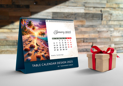 Table Calendar 2025 branding graphic design logo table calendar 2025