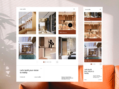 Casa Studio Website design interaction interface design ui uiux website website design website development