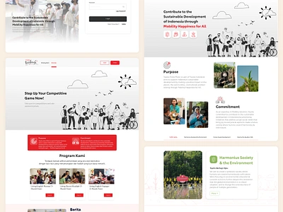 E-Learning Project (Toyota Berbagi) animation branding e learning landing pages ui ui design uiux designer uiuxdesign ux designer ux researcher web design