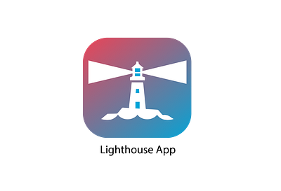 Lighthouse logo design in Adobe Illustrator graphic design logo