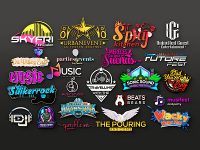 Event Party Planning Festival Music Concert Logo Design Setup app icon ballooone logo best logo birthday logo brand identity branding concert logo design event logo graphic design illus initial logo logo design modern modern logo music logo party logo party planning vectplus