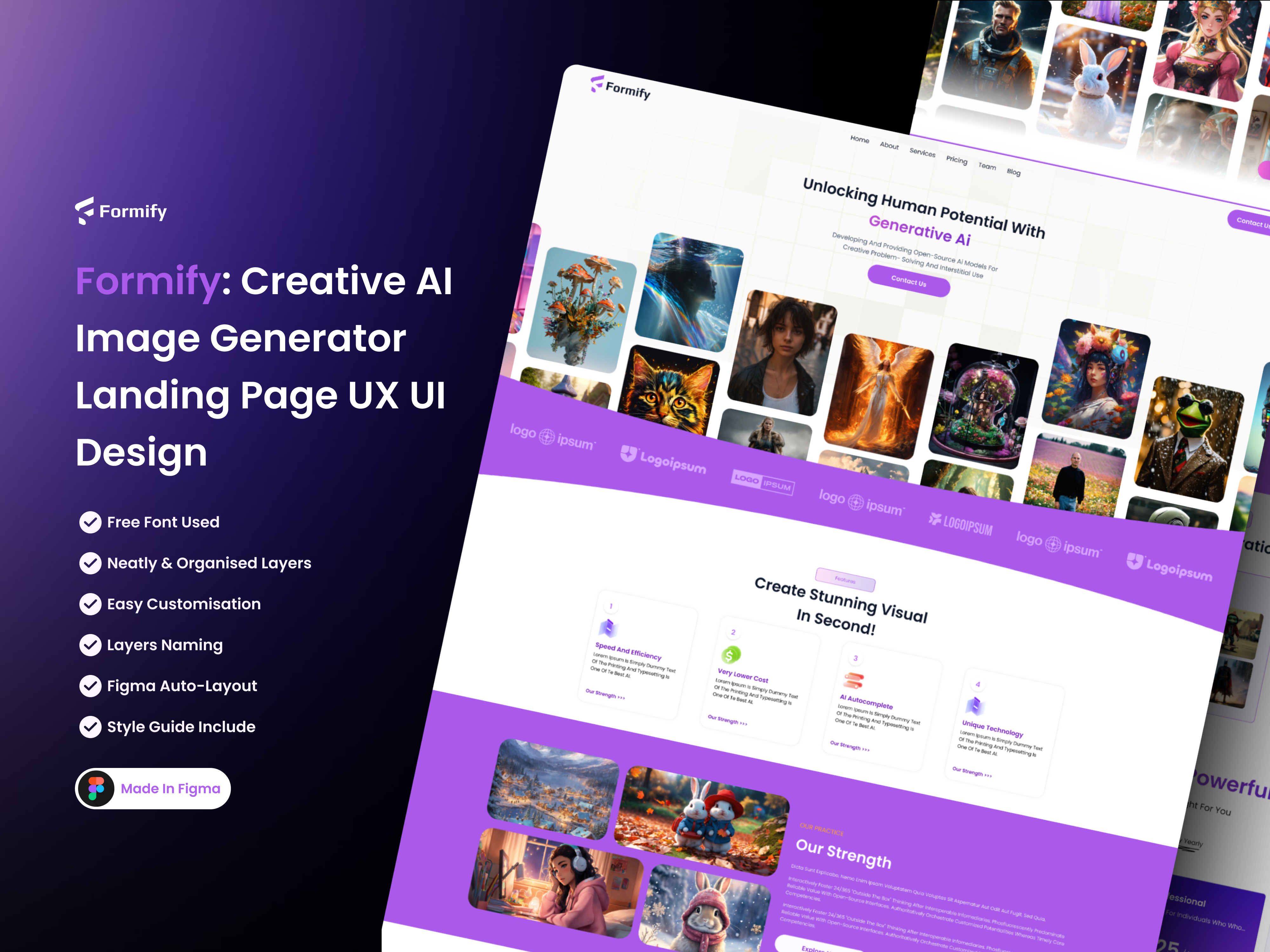 Formify: Creative AI Image Generator UI UX Landing Page aiart aiartwork aidesign aigenerateddesign aiimagegeneration aivisuals creativeai digitalartai futureofdesign ui ui design uiux user experience user interface ux ux design uxui web design web page design website design