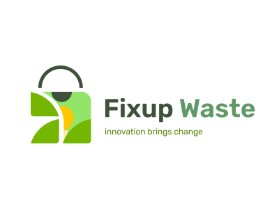 Fixup Waste - Ecommerce for Upcycled Products branding graphic design logo