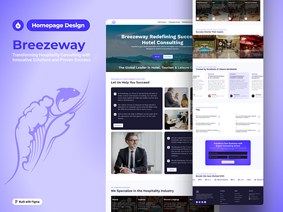 Breezeway Hotel Consulting Website branding business clean asthetics consulting firm conversion optimization design figma graphic design homepage hospitality hotel business hotel consulting landing page modern design professonal design ui uiux user experience research user interface ux