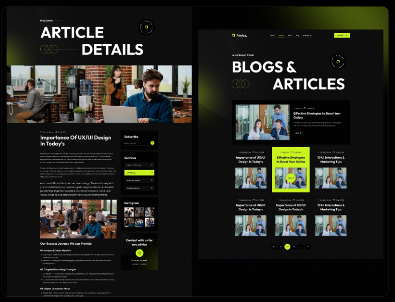 Example of Website Design