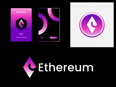 Ethereum Logo Redesign Concept blockchain logo branding design branding logo coin design coin logo crypto company crypto logo cryptocurrency cryptocurrency logo ethereum ethereum logo ethereum logo redesign financial logo logomaker new brand logo redesign logo startup brand startup branding startup company startup logo