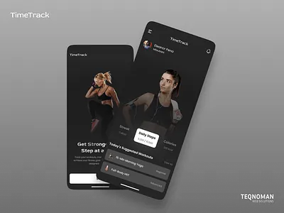 TimeTrack - Mobile App app appdesign dribbble mobileapp new onbordingscreen productdesign timetrack ui uiux userinterface