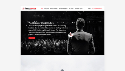 Talent Leaders 2024 branding company graphic design landing page ui uiux website