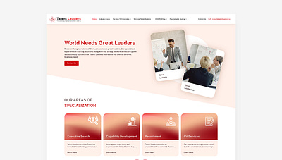 Talent Leaders 2024 branding company graphic design landing page ui uiux website