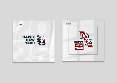 Happy New Year - Social Media Design canva design graphic design happy new year insta instagram feed design instragram design new year new year 2025 simple deisgn simple design social media social media design