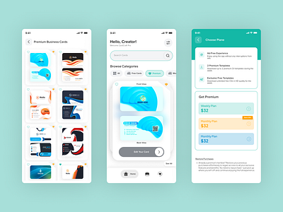 CardCraft Pro - Creative Business Card Maker app ui card carft app ui design foigma design mobile apps mobile apps design new app ui new figam design ui uiux