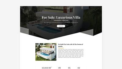 Villa Real Esate branding company graphic design landing page ui uiux website