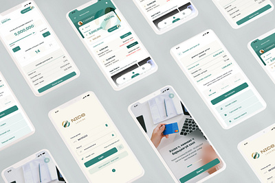 " Nice leasing " fintech graphic design identity mobile app ui ux