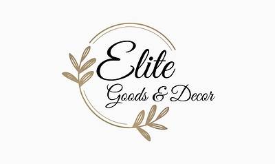 ELITE Goods & Decor Logo Design branding graphic design logo