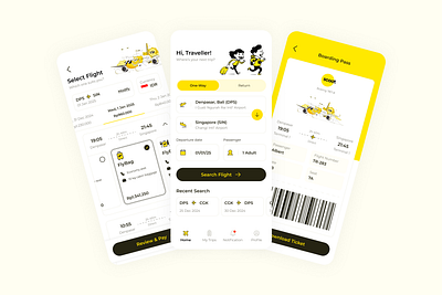 Scoot Flight Booking App Redesign app design booking app flight app flight booking app redesign ui ux design