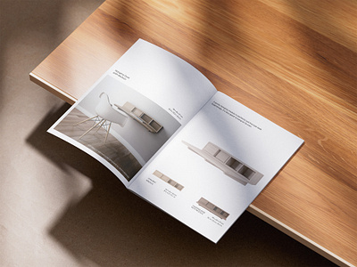 East Collection Brochure 3d branding brochure catalog editorial design furniture graphic design layout mockup product