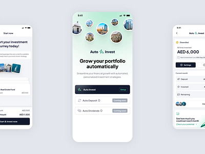 Simplifying Real Estate Investments with AutoInvest app design investment mobile product design real estate ui ux
