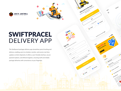 SwiftParcel Delivery App UI/UX Design design system