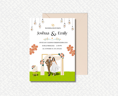 Garden Themed Wedding Invitation Card garden garden theme graphic design invitation invitation card wedding