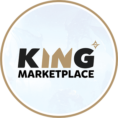 kings marketplace logo graphic design logo