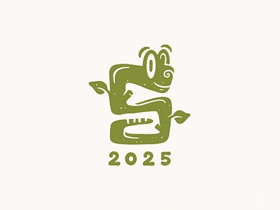 2025 2025 character graphic design logo logotype nature new year snake zoo