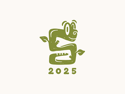 2025 2025 character graphic design logo logotype nature new year snake zoo